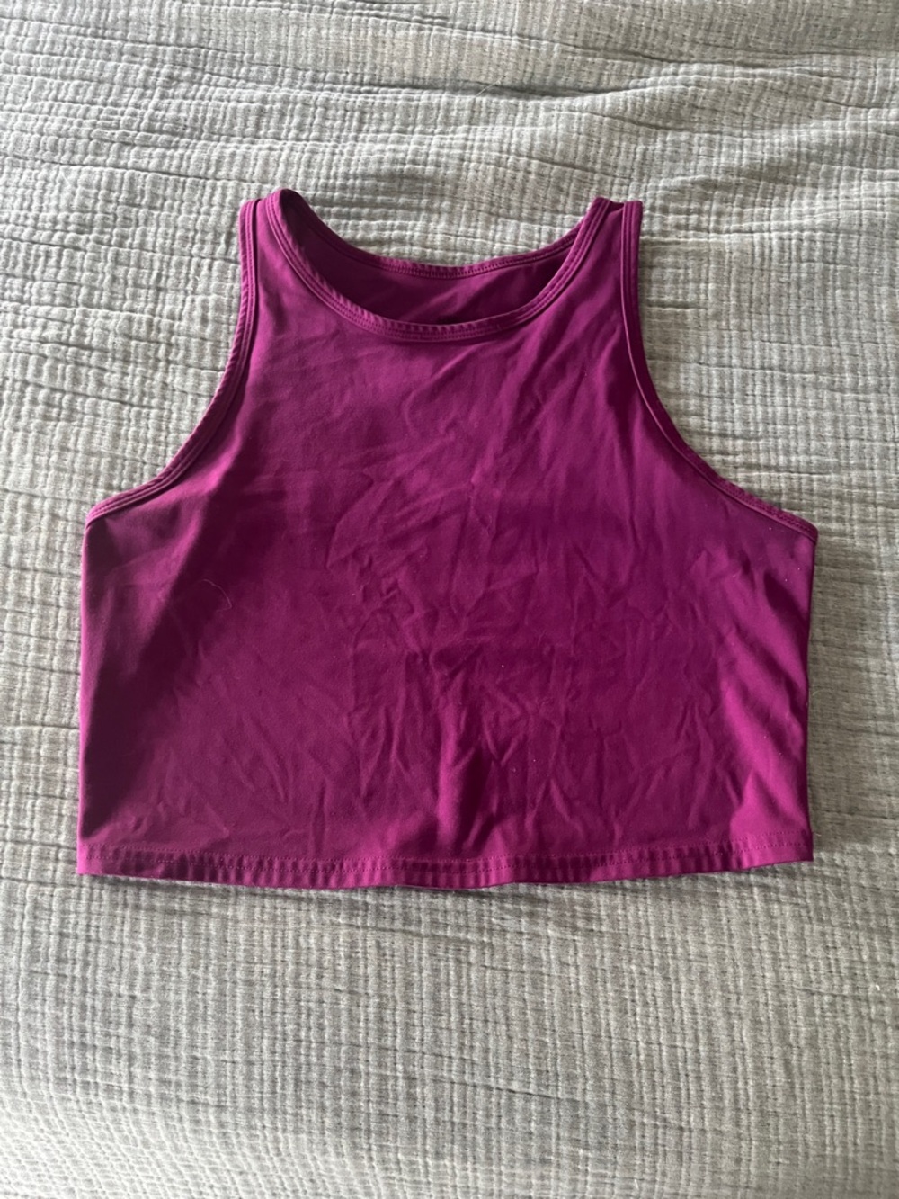 FLEO Women’s Magenta Crop Tank Top